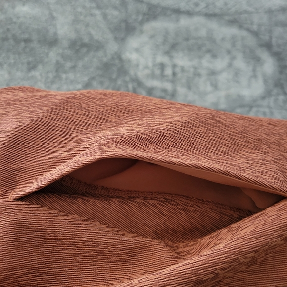 Athleta Echo Sleeveless Midi Crepe Dress NWOT Women’s Size Medium Bronze Rust - Picture 11 of 14